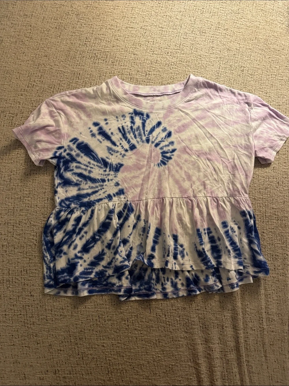 Sugar & Jade Girls' Purple Tie-Dye Kids Top